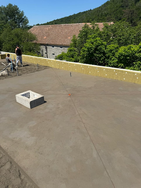 șapă mecanizată armată cu fibră